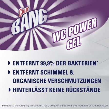 3er Pack Cillit Bang WC Power Gel Glanz & Hygiene, 750ml ab 5,49€ (statt 8€)