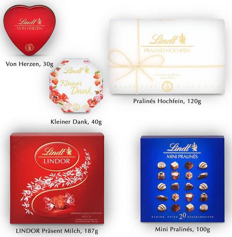 Lindt Pralinen Geschenkset mit 5 Schachteln, 477g für 23,99€ (statt 28€)