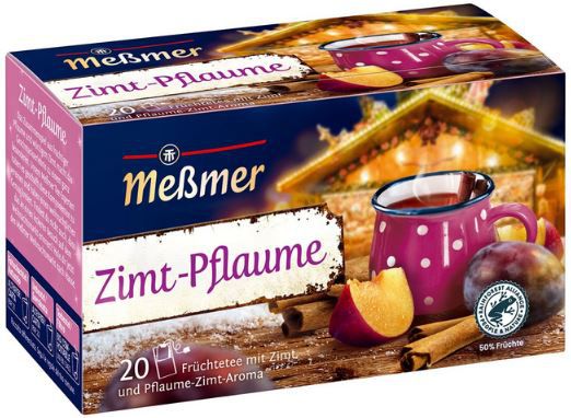 20er Pack Meßmer Zimt Pflaume Früchtetee ab 2,25€ (statt 3€)