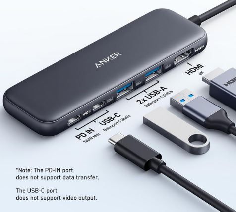 Anker 332 5 in 1 USB C Hub mit 4K HDMI für 19,99€ (statt 50€)