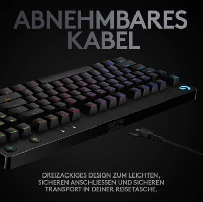 Logitech G PRO TKL mechanische Gaming Tastatur für 88€ (statt 99€)
