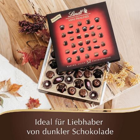 Lindt Feinherbe Mini Pralinés Noirs, 163g, 32 Stk. für 8,28€ (statt 11€)