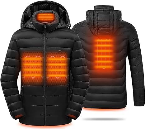 HEWINZE Beheizbare Steppjacke mit Kapuze + 4 Heizelementen für 34,99€ (statt 120€)