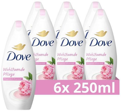 6er Pack Dove Wohltuende Pflege Duschbad, je 250ml ab 10,52€ (statt 15€)