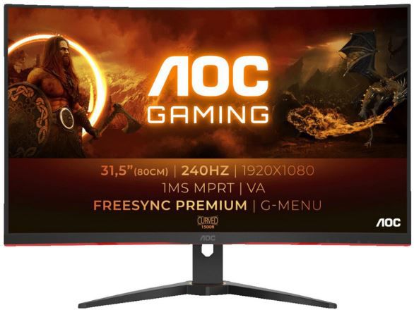 AOC C32G2ZE 32 Zoll Full HD Gaming Monitor mit 240Hz für 197,46€ (statt 226€)