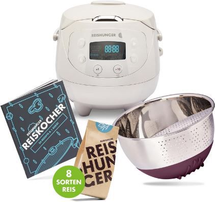 Reishunger Digitaler Reiskocher inkl. 11 teiliges Starterset für 115,99€ (statt 155€)