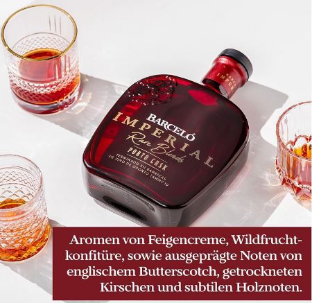 Ron Barceló Imperial Porto Cask Rum, 0,7L, 40% vol. für 37,90€ (statt 46€)