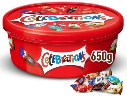 Celebrations XXL Geschenkbox 650g Dose ab 9,34€ (statt 12€)