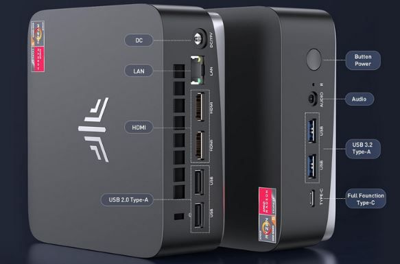 NiPoGi AM16 Mini PC mit Ryzen 5 PRO 5675U, 16GB für 278,54€ (statt 390€)