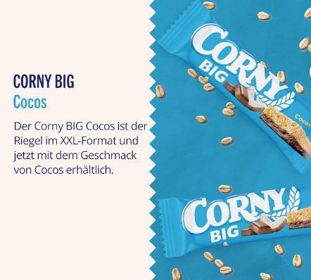 24er Pack Corny BIG Cocos Müsliriegel, 24x50g ab 12,48€ (statt 17€)