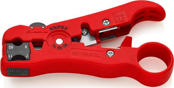 Knipex Abisolierwerkzeug für Koaxial  & Datenkabel für 9€ (statt 14€)