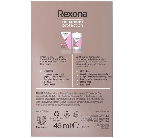 Rexona Confidence Anti Transpirant Deo Creme, 45ml ab 3,96€ (statt 5,45€)