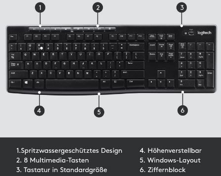 Logitech K270 Kabellose Tastatur für 26,90€ (statt 32€)