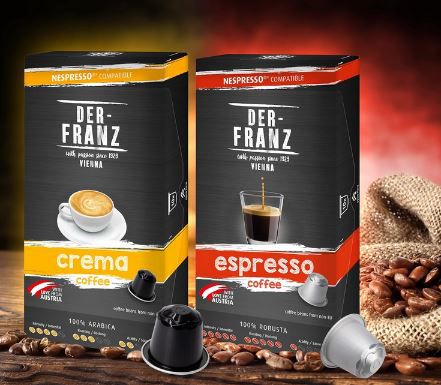 60 x Der Franz Crema Kapseln + 60 x Espresso ab 21,84€ (statt 27€)