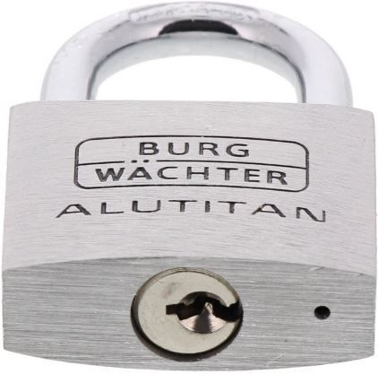 Burg Wächter 770 40 SB Vorhangschloss aus Alutitan für 6,99€ (statt 12€)