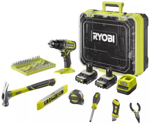 Ryobi RPD18 2C20TAH Akku Heimwerker Set, 11 tlg. für 149,99€ (statt 200€)