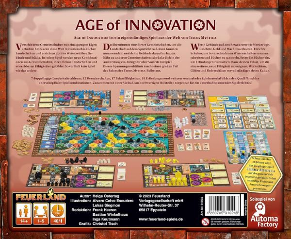 Feuerland Age of Innovation Brettspiel für 56,19€ (statt 66€)
