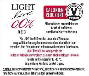 6er Pack Light live alkoholfrei 0,0% in Rot, 0,75L ab 18,32€ (statt 24€)
