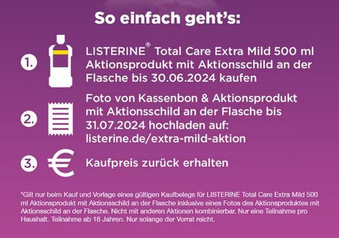 Geht noch! Listerine Extra Mild Mundspülung gratis ausprobieren