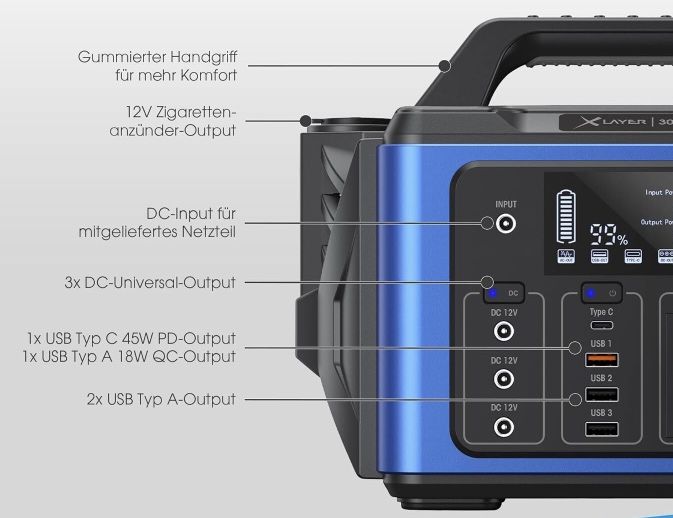 XLayer Mobile Powerstation 300W / 296Wh für 89,99€ (statt 200€)