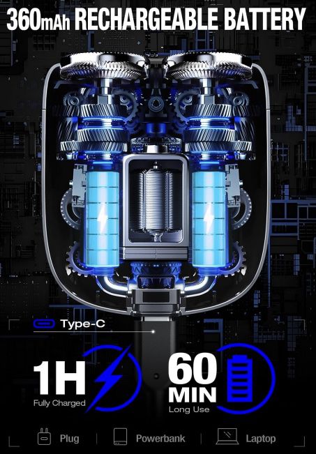 yoose elektr. mini Rasierer mit magnetischer Doppelring Scherkopf für 29,89€ (statt 46€)