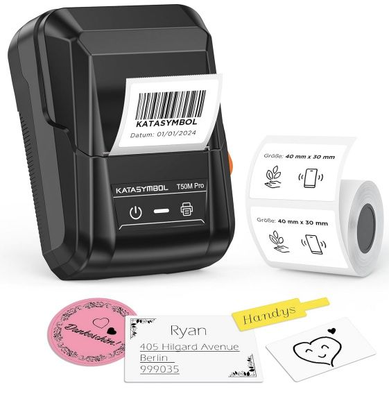 T50MPro BT Etikettendrucker mit App Anbindung für 22,99€ (statt 46€)