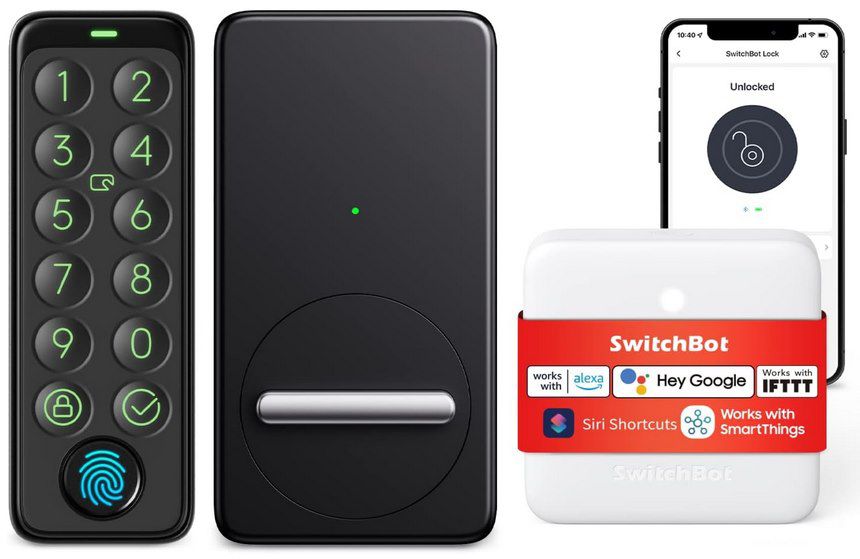 SwitchBot Wlan Smartes Türschloss mit App & Fingerabdruck für 150€ (statt 199€)