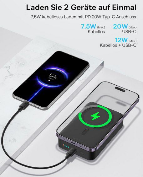 Baseus 20W Magsafe Powerbank (20.000mAh) für 49€ (statt 56€)