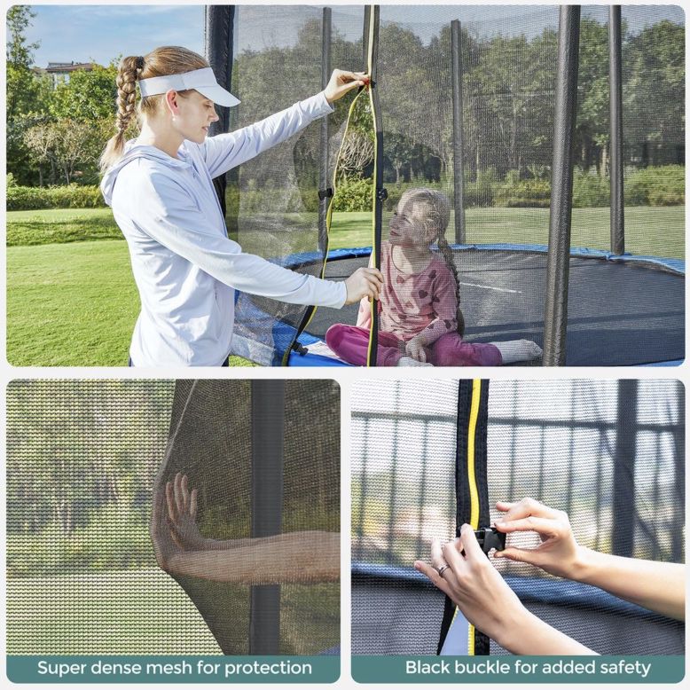 SONGMICS Trampolin (305cm) mit Sicherheitsnetz & gepolsterten Stangen für 169,99€ (statt 184€)