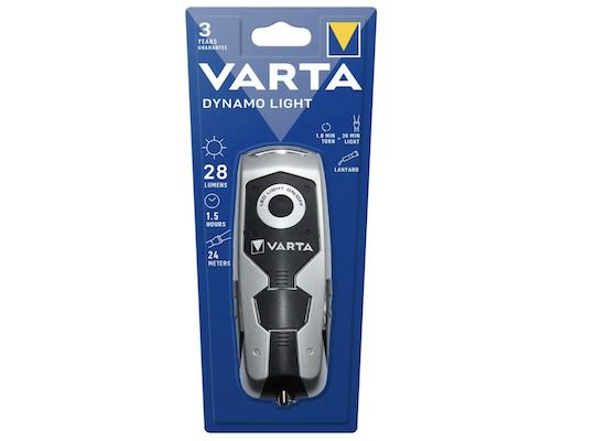 VARTA Handkurbel wiederaufladbare LED Taschenlampe für 6,22€ (statt 9€)