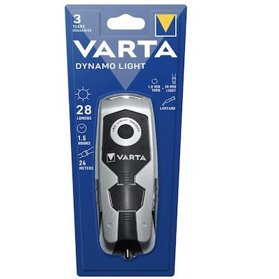 VARTA Handkurbel wiederaufladbare LED Taschenlampe für 6,22€ (statt 9€)