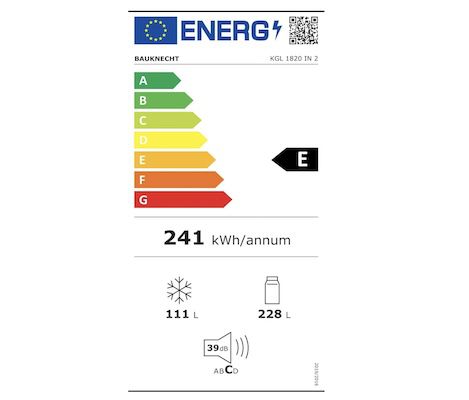 Bauknecht KGL 1820 IN 2 Kühl /Gefrierkombination für 369€ (statt 424€)