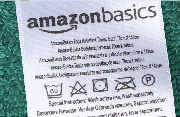 Amazon Basics Handtuch Set in Grün für 19,59€ (statt 27€)