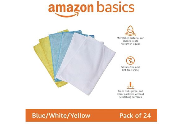 24x Amazon Basics Mikrofaser   Reinigungstuch ab 10,44€ (statt 13€)