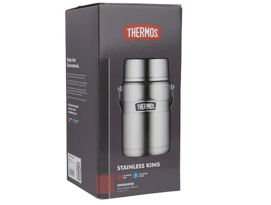 Thermos King Essensbehälter mit 1,2L in Silber für 47,74€ (statt 61€)