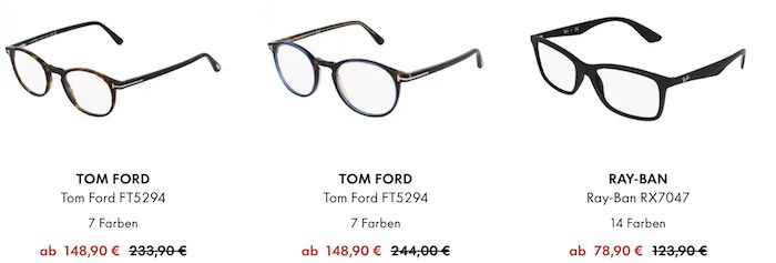 fielmann: 25% Rabatt auf Designer Fassungen   z.B. Ray Ban RX7047 für 63,93€ (statt 83€)