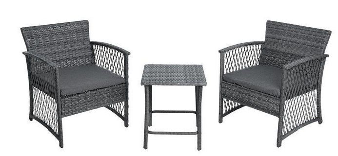 Estexo Polyrattan 3 teilges Garten  u. Balkonset für 99,95€ (statt 120€)