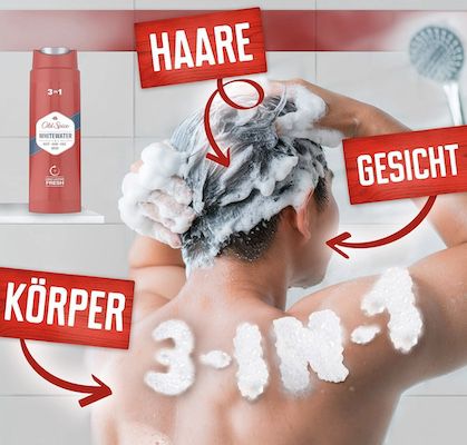 Old Spice Whitewater 3 in 1 Duschgel & Shampoo für 1,85€ (statt 2,49€)