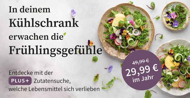 12 Monate Chefkoch Plus+ Abo mit 360.000 Rezepten für 29,99€ (statt 50€)