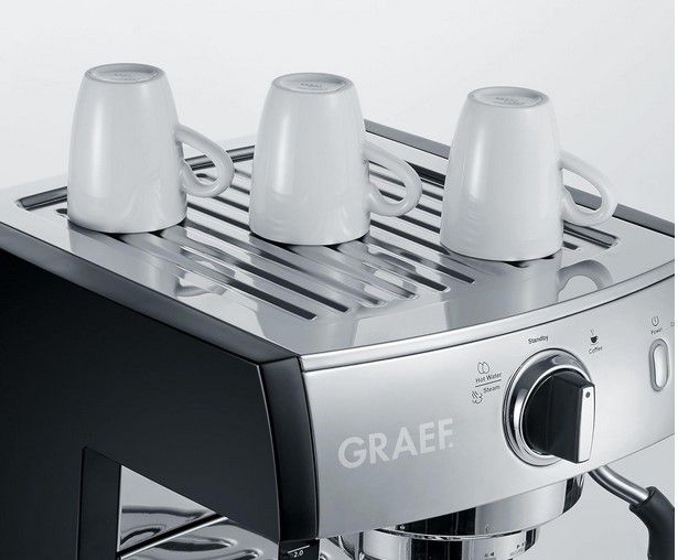 Graef pivalla ES 702 Edelstahl Siebträger Espressomaschine für 133€ (statt 204€)