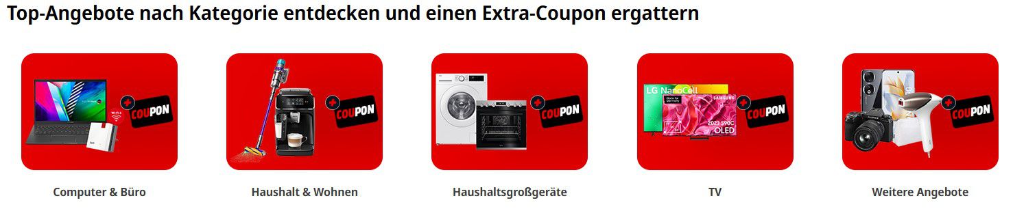 🔥 MediaMarkt Coupon Days mit bis 300€ als Direktabzug auf den Kauf