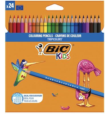 24er Pack BIC Kids Buntstifte Tropicolors für 3,62€ (statt 6€)