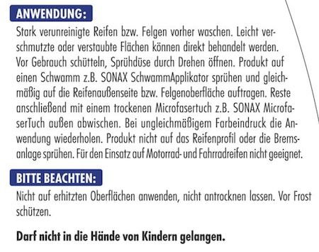 Sonax Xtreme Ceramic Reifen und Felgen Detailer für 13,95€ (statt 16€)
