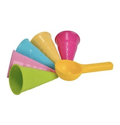 🍦 5er Set Sandformen Eis-Waffeln mit Portionierer für 2,19€ (statt 4€)
