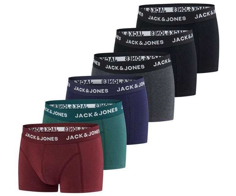 Jack & Jones 1225 Herren Boxershorts   6er Pack bis 3XL für 29,99€ (statt 40€)