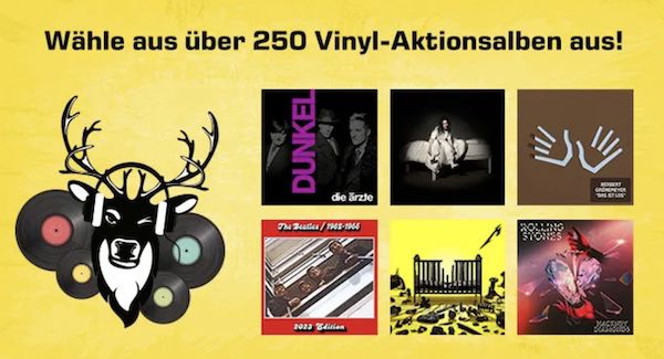 20% Rabatt auf echte Vinyl Tonträger (ab 2 Stück)