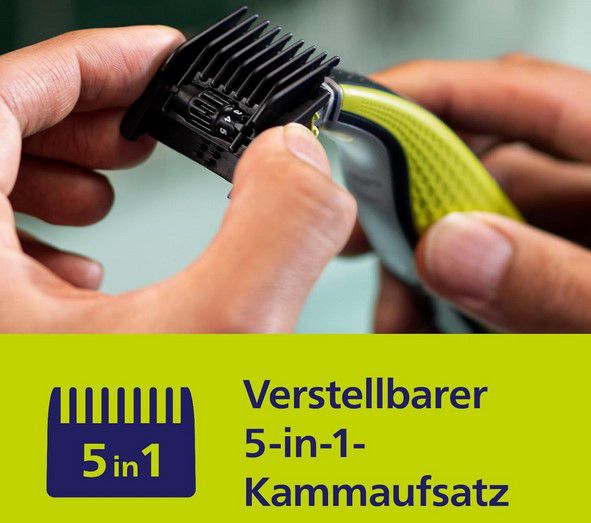 3x Philips OneBlade 360 Ersatzklingen + 5 in 1 Trimmaufsatz für 28,99€ (statt 35€)