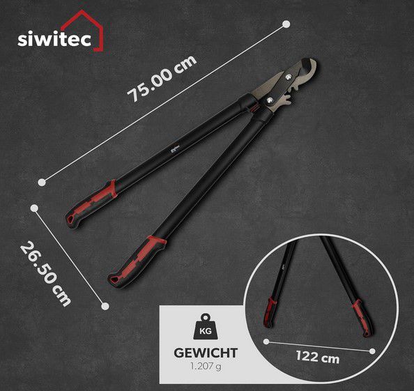 Siwitec 75 cm Bypass Getriebeastschere für 19,99€ (statt 35€)