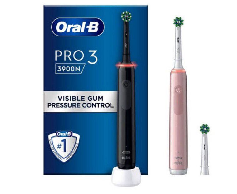 Oral-B Pro 3 3900N e-Zahnbürste mit 2. Handstück für 66€ (statt 72€)