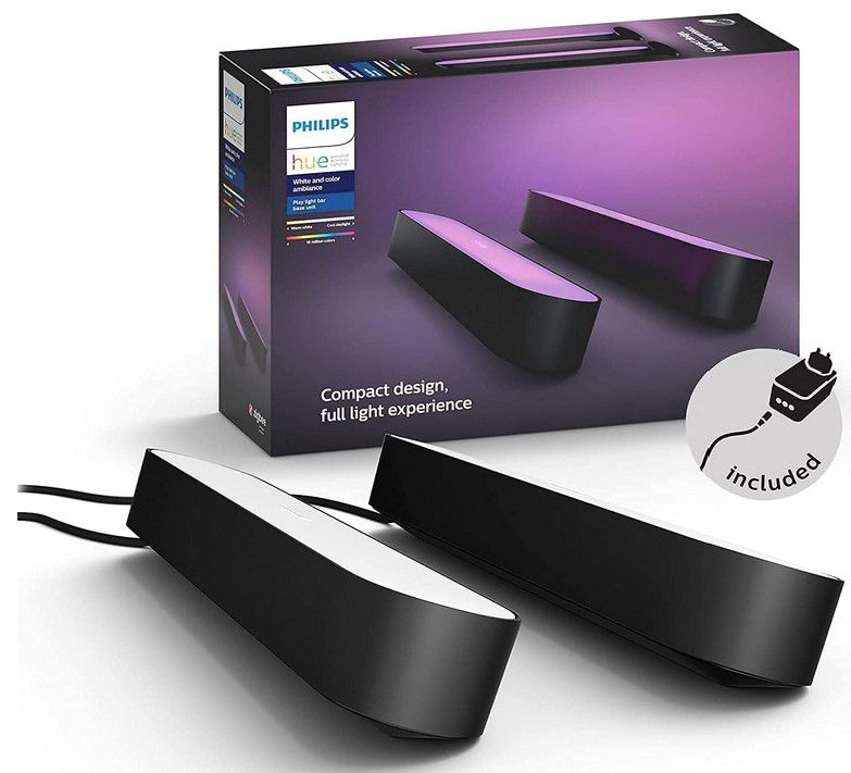 💡 2x Philips Hue White & Color Ambiance Play Lightbar für 97,30€ (statt 116€)